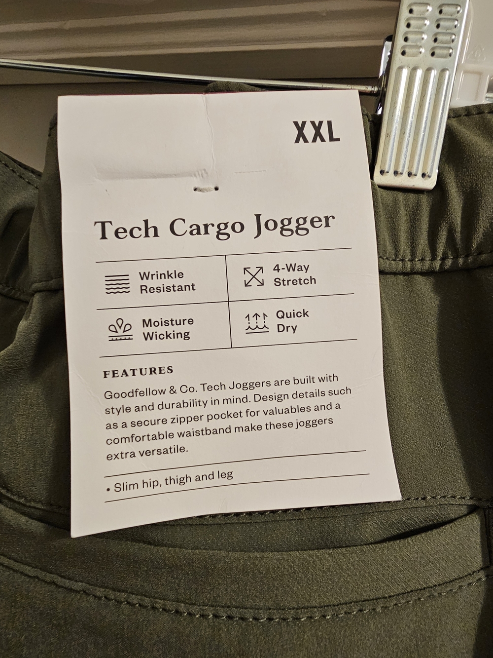 Goodfellow & Co Men's Size XXL Olive Utility Cargo Joggers - Picture 10 of 13